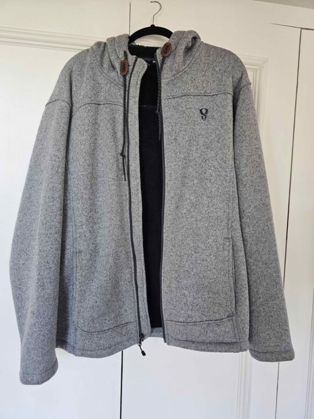 Stoic Sherpa-Lined Sweater Fleece Hoodie / JacketSize: Men's Large
